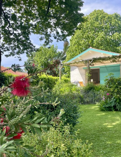 vue jardin terrasse